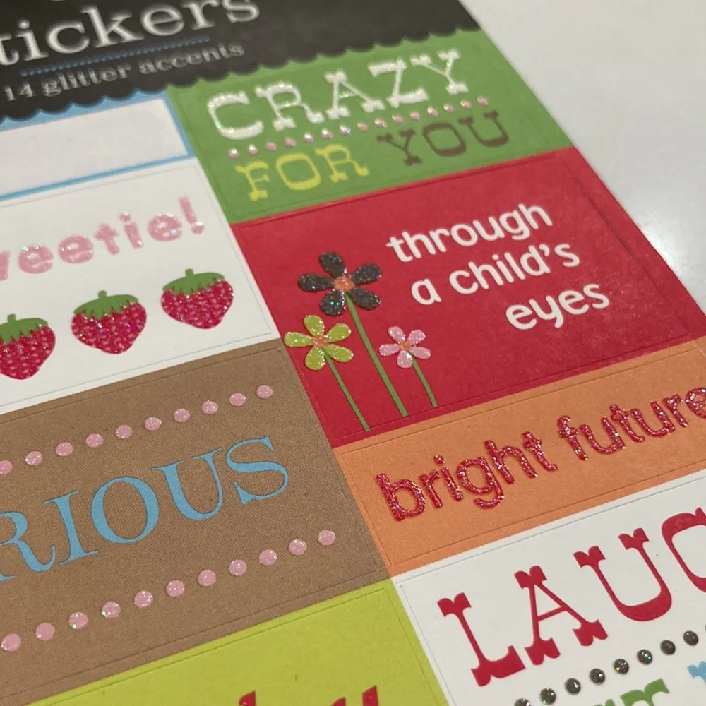 💕4 FOR $10💕 Assorted Birthday, Baby Shower, Scrapbooking Stickers 🎉